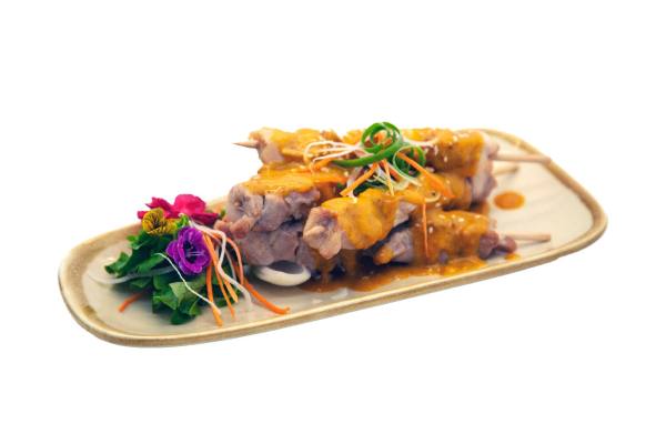 5. Grilled Chicken Satay Skewers (4)