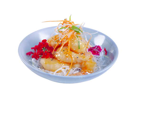 21. Honey King Prawns