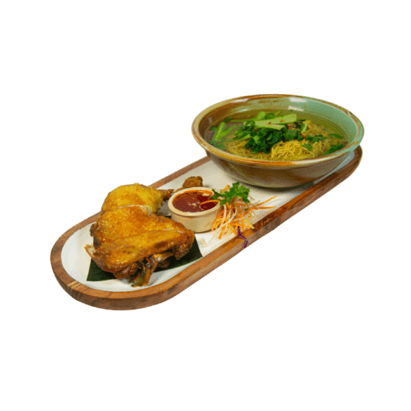 33. Crispy Skin Chicken Noodles