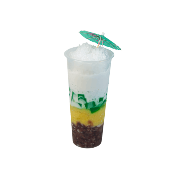 Three Colour Bean Sweet Pudding & Coconut Milk